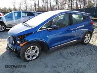 2020 Chevrolet Bolt EV LT with VIN 1G1FY6S05L4134091, listed as a Copart auction lot 48458295 with 43,187 mi miles and Salvage Title. Bid and sale history available at carsss.com. Image 1.