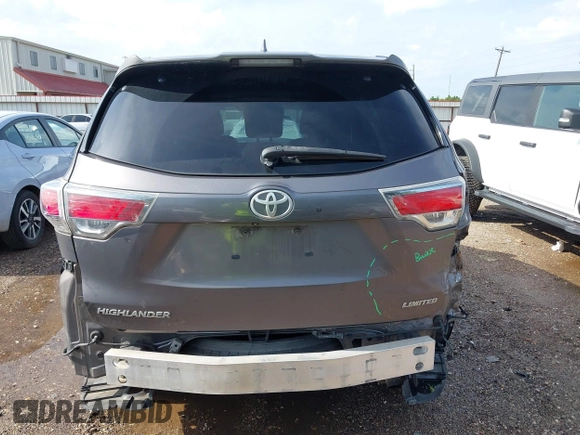 2015 Toyota Highlander Limited with VIN 5TDYKRFHXFS108548, listed as a IAAI auction lot 42473420 with 149,565 mi miles and . Bid and sale history available at DreamBid. Image 17.