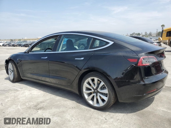2018 Tesla Model 3 Long Range Battery with VIN 5YJ3E1EA6JF176429, listed as a Copart auction lot 53272005 with 46,243 mi miles and Salvage Title. Bid and sale history available at DreamBid. Image 2.