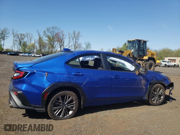 2022 Subaru WRX with VIN JF1VBAA64N9006739, listed as a Copart auction lot 54883615 with 23,724 mi miles and Salvage title. Bid and sale history available at DreamBid. Image 3.