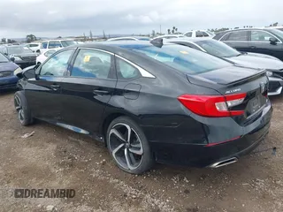 2019 Honda Accord Sport with VIN 1HGCV1F34KA027528, listed as a IAAI auction lot 42146346 with 51,221 mi miles and . Bid and sale history available at DreamBid. Image 3.