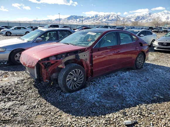 2023 Hyundai Sonata Hybrid Limited with VIN KMHL54JJXPA066620, listed as a Copart auction lot 45154975 with 19,171 mi miles and Salvage Title. Bid and sale history available at carsss.com. Image 1.