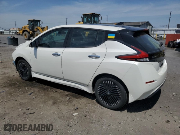 2023 Nissan LEAF SV Plus with VIN 1N4CZ1CV6PC551242, listed as a Copart auction lot 60410285 with 18,414 mi miles and Salvage title. Bid and sale history available at DreamBid. Image 2.