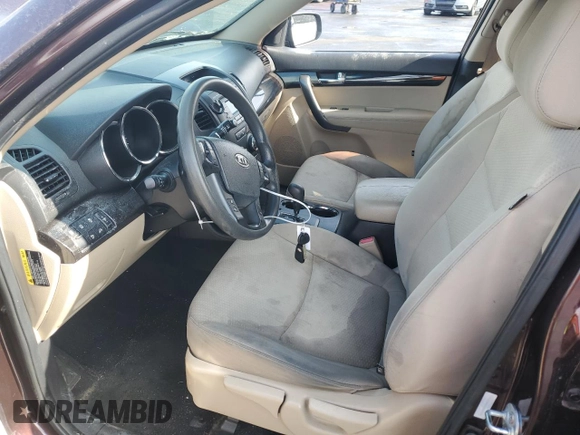 2012 Kia Sorento LX with VIN 5XYKT3A65CG303682, listed as a Copart auction lot 51541035 with 125,886 mi miles and Salvage Title. Bid and sale history available at DreamBid. Image 7.