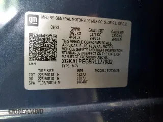2024 GMC Terrain SLT with VIN 3GKALPEG5RL177982, listed as a Copart auction lot 62377035 with 31,555 mi miles and Clean title. Bid and sale history available at DreamBid. Image 13.
