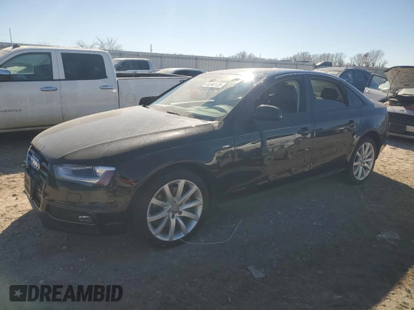 2014 Audi A4 Premium with VIN WAUBFAFL8EN045872, listed as a Copart auction lot 45340125 with 0 mi miles and Salvage Title. Bid and sale history available at carsss.com. Image 1.