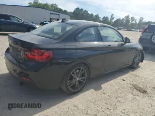 2015 BMW 2 Series M235i with VIN WBA1J7C5XFV253790, listed as a Copart auction lot 57155255 with 136,967 mi miles and Salvage title. Bid and sale history available at DreamBid. Image 3.