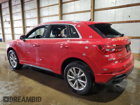 2025 Audi Q3 S line Premium z VIN WA1DECF30S1016132, wystawiony jako Copart lot #55785515 z przebiegiem Nie podano mil oraz Czysty tytuł • Clean title. Historia ofert i sprzedaży dostępna na DreamBid. Obrazek 2.
