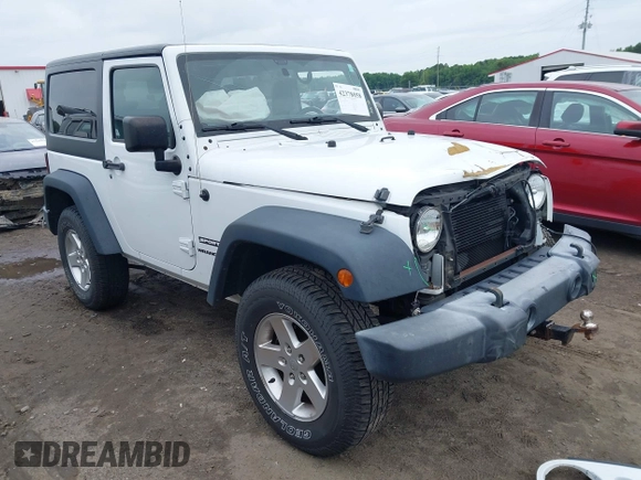 2017 Jeep Wrangler Sport with VIN 1C4AJWAG9HL611476, listed as a IAAI auction lot 42378058 with 83,738 mi miles and . Bid and sale history available at DreamBid. Image 1.