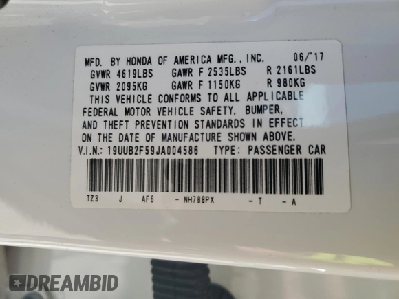 2018 Acura TLX Technology z VIN 19UUB2F59JA004586, wystawiony jako Copart lot #53102765 z przebiegiem 76 247 mil mil oraz Szkoda całkowita • Salvage title. Historia ofert i sprzedaży dostępna na DreamBid. Obrazek 12.