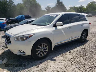 2014 Infiniti QX60 with VIN 5N1AL0MN4EC502691, listed as a Copart auction lot 63614155 with 141,065 mi miles and Salvage title. Bid and sale history available at DreamBid. Image 1.
