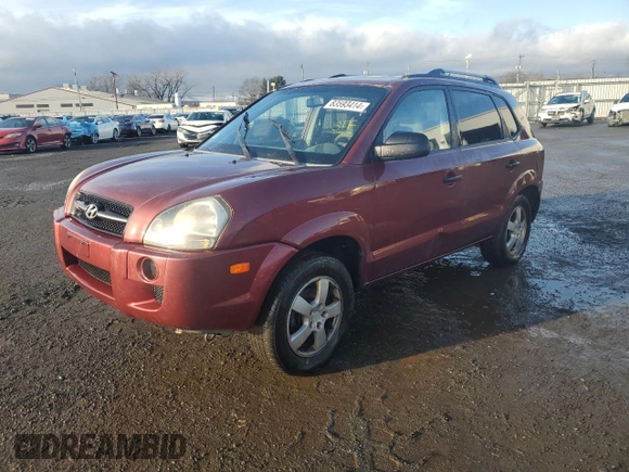 2007 Hyundai Tucson GLS with VIN KM8JM12B37U526294, listed as a Copart auction lot 83593414 with 197,216 mi miles and Salvage Title. Bid and sale history available at carsss.com. Image 1.