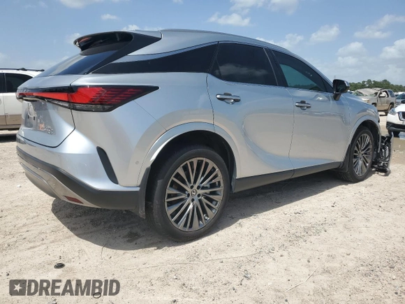 2023 Lexus RX with VIN 2T2BBMCA3PC009530, listed as a Copart auction lot 62807734 with 4,844 mi miles and Salvage Title. Bid and sale history available at carsss.com. Image 3.