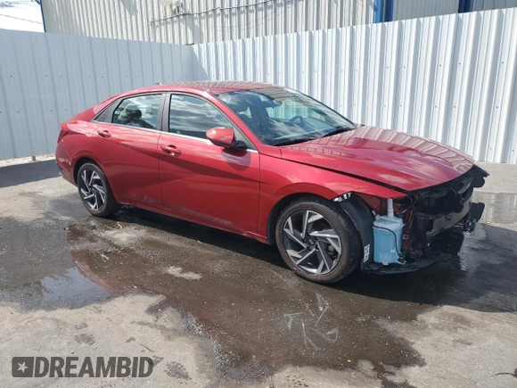 2025 Hyundai Elantra SEL Convenience with VIN KMHLS4DG2SU863511, listed as a Copart auction lot 54755235 with 16,319 mi miles and Clean Title. Bid and sale history available at DreamBid. Image 4.