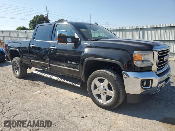 2015 GMC Sierra 2500HD SLT with VIN 1GT12ZEG4FF160722, listed as a Copart auction lot 75458644 with 337,580 mi miles and Salvage title. Bid and sale history available at DreamBid. Image 4.