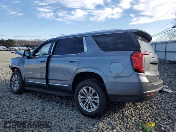 2021 GMC Yukon SLT with VIN 1GKS2BKD5MR203924, listed as a Copart auction lot 46056185 with 0 mi miles and Salvage Title. Bid and sale history available at carsss.com. Image 2.
