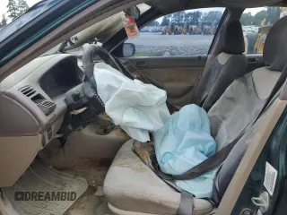 2001 Honda Civic LX with VIN 2HGES15541H536507, listed as a Copart auction lot 65040654 with 0 mi miles and Salvage Title. Bid and sale history available at carsss.com. Image 7.