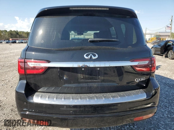 2018 Infiniti QX80 with VIN JN8AZ2NE1J9194002, listed as a Copart auction lot 50232765 with 76,395 mi miles and Salvage title. Bid and sale history available at DreamBid. Image 6.