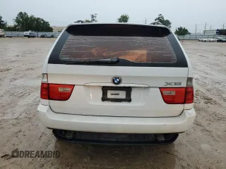 2006 BMW X5 3.0i with VIN 5UXFA13596LY47528, listed as a Copart auction lot 63706584 with 127,405 mi miles and Salvage Title. Bid and sale history available at carsss.com. Image 6.
