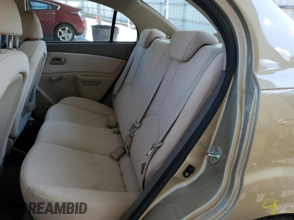 2009 Kia Rio LX with VIN KNADE223996521831, listed as a Copart auction lot 69126284 with 183,796 mi miles and Salvage Title. Bid and sale history available at DreamBid. Image 10.