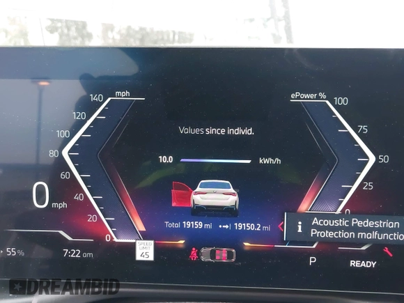 2024 BMW i4 eDrive35 z VIN WBY43AW09RFS24379, wystawiony jako IAAI lot #42014823 z przebiegiem 19 159 mil mil oraz . Historia ofert i sprzedaży dostępna na DreamBid. Obrazek 16.