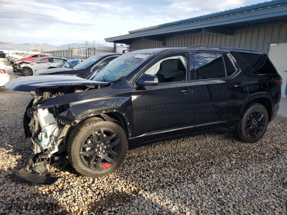 2021 Chevrolet Traverse Premier with VIN 1GNEVKKW5MJ242343, listed as a Copart auction lot 74716704 with 0 mi miles and Salvage Title. Bid and sale history available at carsss.com. Image 1.