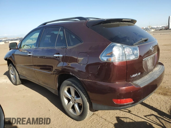 2008 Lexus RX with VIN JTJHK31U682044520, listed as a Copart auction lot 52743375 with 133,081 mi miles and Salvage Title. Bid and sale history available at carsss.com. Image 2.