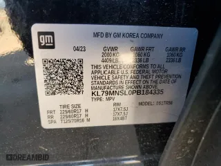 2023 Chevrolet TrailBlazer LS with VIN KL79MNSL0PB184335, listed as a Copart auction lot 46829975 with 41,897 mi miles and Salvage Title. Bid and sale history available at carsss.com. Image 14.