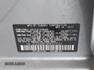 2024 Subaru Crosstrek with VIN JF2GUABC9R8307022, listed as a IAAI auction lot 42373028 with 27,040 mi miles and . Bid and sale history available at DreamBid. Image 9.