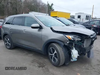2018 Kia Sorento EX with VIN 5XYPHDA51JG417387, listed as a IAAI auction lot 42045993 with 46,492 mi miles and . Bid and sale history available at DreamBid. Image 1.