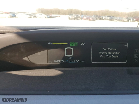 2021 Toyota Prius Prime LE with VIN JTDKAMFP6M3175925, listed as a Copart auction lot 46883015 with 64,025 mi miles and Salvage Title. Bid and sale history available at carsss.com. Image 9.