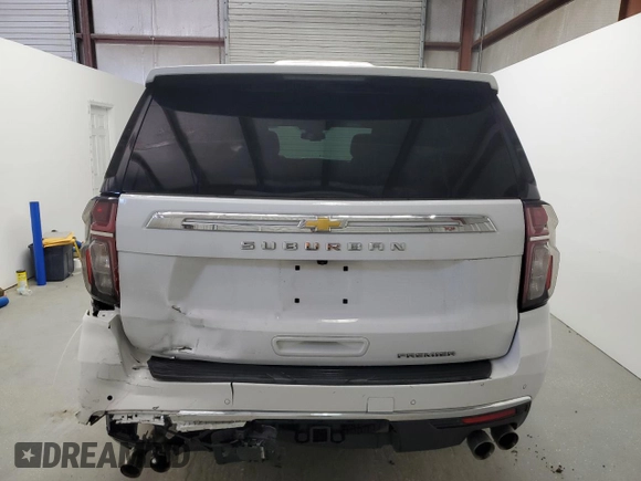 2023 Chevrolet Suburban Premier with VIN 1GNSCFKD1PR477696, listed as a Copart auction lot 53269285 with 47,272 mi miles and Clean title. Bid and sale history available at DreamBid. Image 6.