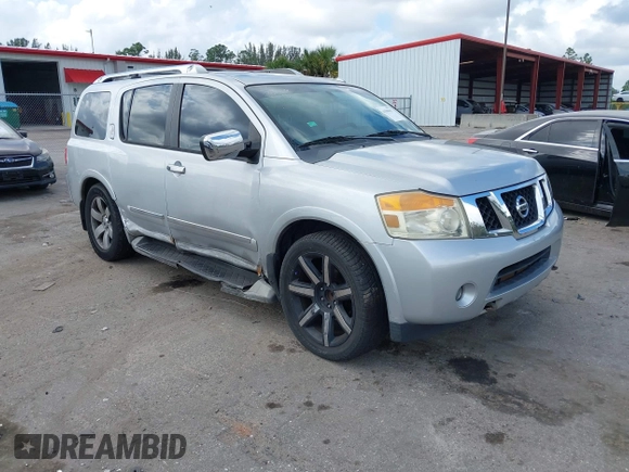 2011 Nissan Armada SV with VIN 5N1BA0ND4BN614763, listed as a IAAI auction lot 41590417 with 154,860 mi miles and . Bid and sale history available at DreamBid. Image 1.