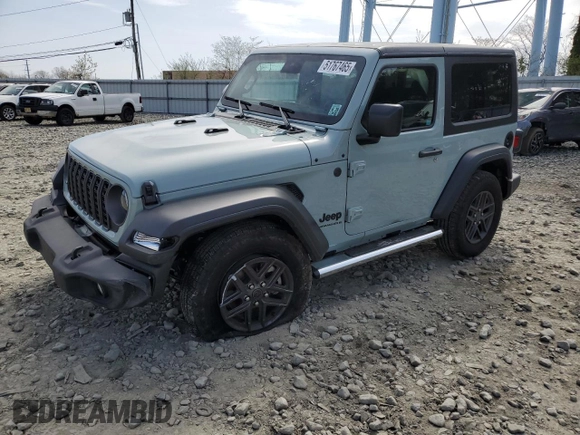 2024 Jeep Wrangler Sport S with VIN 1C4PJXAG2RW335190, listed as a Copart auction lot 51767465 with 2,717 mi miles and Salvage title. Bid and sale history available at DreamBid. Image 1.