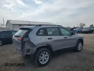 2015 Jeep Cherokee Sport with VIN 1C4PJMAB3FW615621, listed as a Copart auction lot 52330115 with 160,739 mi miles and Salvage title. Bid and sale history available at DreamBid. Image 3.