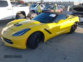 2014 Chevrolet Corvette 3LT with VIN 1G1YF3D74E5108425, listed as a IAAI auction lot 41625689 with 1 mi miles. Bid and sale history available at carsss.com. Image 2.