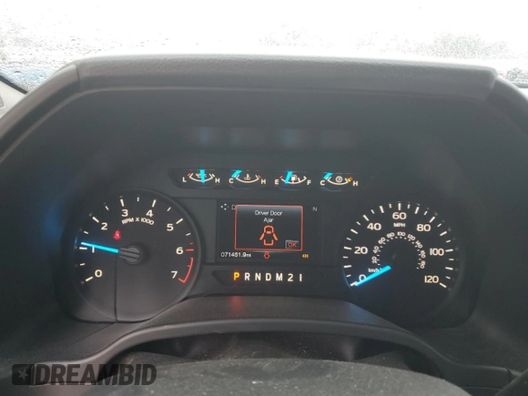 2017 Ford F-150 XL z VIN 1FTEX1EP1HKD15631, wystawiony jako Copart lot #57443155 z przebiegiem 71 451 mil mil oraz Szkoda całkowita • Salvage title. Historia ofert i sprzedaży dostępna na DreamBid. Obrazek 9.