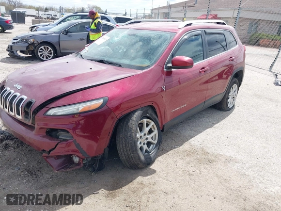 2014 Jeep Cherokee Latitude with VIN 1C4PJLCS3EW143362, listed as a IAAI auction lot 42150037 with 86,012 mi miles. Bid and sale history available at carsss.com. Image 2.