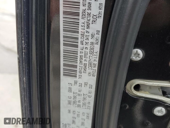 2018 Ram 1500 Rebel with VIN 1C6RR7YT7JS236100, listed as a Copart auction lot 47496095 with 91,176 mi miles and Salvage Title. Bid and sale history available at carsss.com. Image 14.