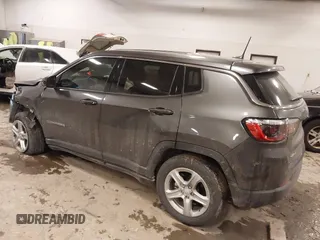 2023 Jeep Compass Sport with VIN 3C4NJDAN8PT531397, listed as a IAAI auction lot 41545093 with 9,915 mi miles and . Bid and sale history available at DreamBid. Image 3.
