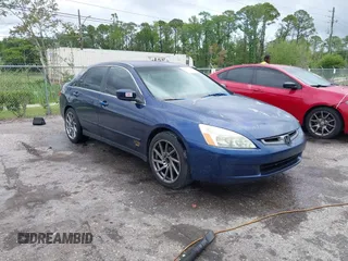 2003 Honda Accord LX with VIN JHMCM56383C013158, listed as a IAAI auction lot 42414917 with 294,397 mi miles and . Bid and sale history available at DreamBid. Image 1.