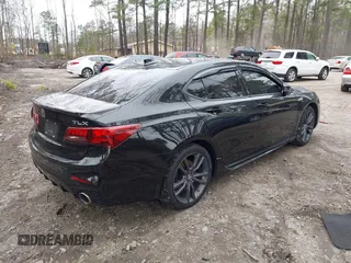 2019 Acura TLX w/A-Spec Pkg with VIN 19UUB1F6XKA004794, listed as a IAAI auction lot 41761436 with 91,087 mi miles. Bid and sale history available at carsss.com. Image 4.