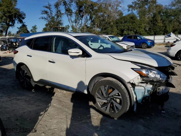 2018 Nissan Murano Platinum with VIN 5N1AZ2MH1JN152343, listed as a Copart auction lot 88139565 with 70,822 mi miles and Salvage Title. Bid and sale history available at carsss.com. Image 4.