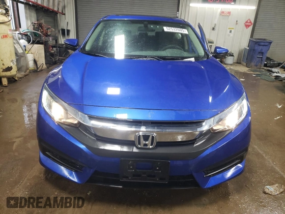 2016 Honda Civic EX with VIN 19XFC2F78GE006714, listed as a Copart auction lot 52532605 with 96,013 mi miles and Salvage Title. Bid and sale history available at DreamBid. Image 5.