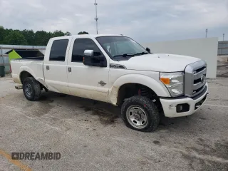 2015 Ford F-250 Lariat with VIN 1FT7W2BT5FEA55975, listed as a Copart auction lot 58673455 with 126,119 mi miles and Salvage title. Bid and sale history available at DreamBid. Image 4.