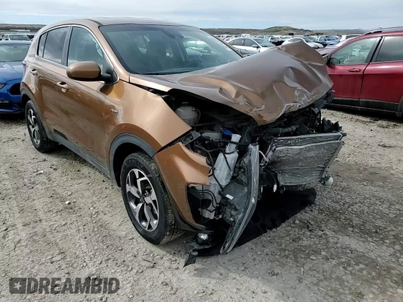 2021 Kia Sportage LX with VIN KNDPMCAC0M7876075, listed as a Copart auction lot 50161285 with Not Provided miles and Salvage Title. Bid and sale history available at carsss.com. Image 10.