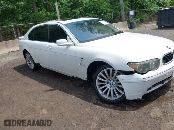 2004 BMW 7 Series 745Li с VIN WBAGN63464DS47181, выставлен на аукционе IAAI как лот 42236487 с пробегом 143 707 миль миль и . История ставок и продаж доступна на DreamBid. Изображение 1.