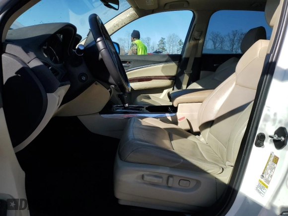 2014 Acura MDX with VIN 5FRYD3H25EB007614, listed as a Copart auction lot 87390964 with 0 mi miles and Clean Title. Bid and sale history available at carsss.com. Image 7.