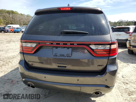 2019 Dodge Durango GT Plus with VIN 1C4RDJDG9KC702554, listed as a Copart auction lot 48311575 with 53,326 mi miles and Salvage Title. Bid and sale history available at DreamBid. Image 6.