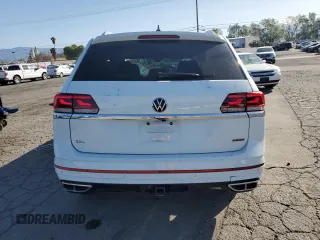 2022 Volkswagen Atlas SEL Premium R-Line with VIN 1V2FR2CA6NC505805, listed as a Copart auction lot 51704675 with 28,527 mi miles and Salvage title. Bid and sale history available at DreamBid. Image 6.